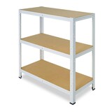 thumbnail of shelfplaza HOME Schwerlastregal 100x130x40 cm in weiß mit 3 Böden und 150 kg Traglast pro Boden