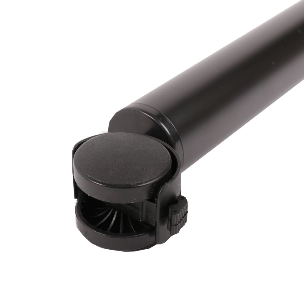 Tischbein Möbelbein Tischfuss Möbelfuss auf Rolle mit Bremse 710mm ø 50mm Schwarz