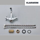 thumbnail of EVA | Vintage Wasserhahn Bad Chrom glänzend Bad Armatur | Retro Premium Edelstahl Armatur für Waschbecken | Hotel Gastro Mischbatterie 2 Anschlüsse