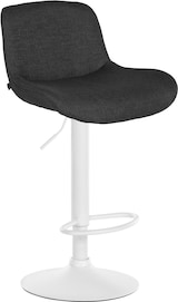 thumbnail of Barhocker PONOR - Samt Schwarz 50x50x85 cm Weiß | Barstuhl Höhenverstellbar Mit Lehne Drehbar Tresenhocker Tresenstuhl Kneipenhocker Kneipenstuhl