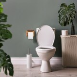 thumbnail of Relaxdays Toilettenpapierhalter mit Ablage, für Handy & Feuchttücher, Klopapierhalter Bambus, HBT: 12x16x10 cm, natur