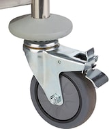 thumbnail of METRO Professional Carro de servicio GST1005, acero inoxidable, 85 x 52,6 x 154,3 cm, 5 estantes, carga total 200 kg, plata