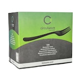 thumbnail of Circulware by Haval Mehrweg-Gabeln PP-MF 19 cm schwarz "Gaia" extra stabil, in Spenderbox
