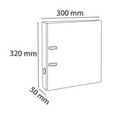 thumbnail of Exacompta 53156E 10x Premium-Ordner PREM'TOUCH aus PP mit 2 Ringen, Rücken 50mm, 32x30cm für DIN A4 MAXI - Anisgrün