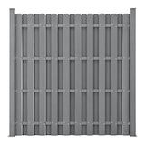thumbnail of Helloshop26 - Set di 4 pannelli frangivento e per la privacy in legno composito (WPC) grigio 185 x 747 cm 03_0006589