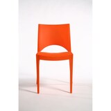 thumbnail of Set di 4 sedie Paris in polipropilene color arancio , impilabili . Marchio Grandsoleil. 47x51x80