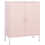 thumbnail of Sideboard KEVI Metall Rosa 80x35x101,5 cm Stahl | Flurschrank Metallschrank Lagerschrank Beistellschrank Wohnzimmer