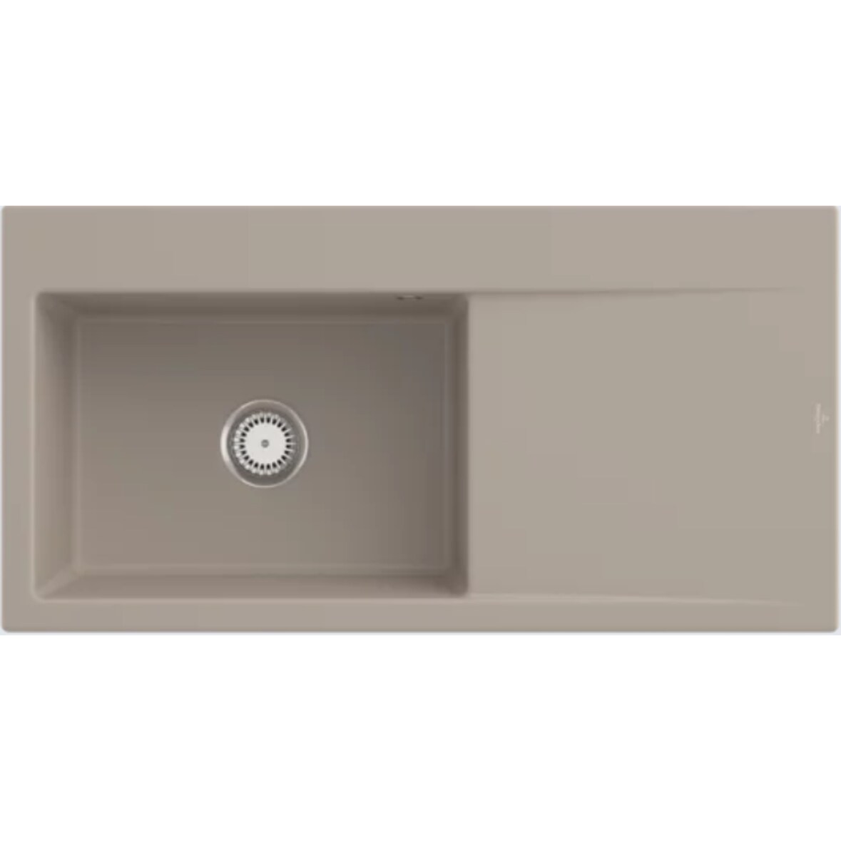 Villeroy&Boch Rechteckiges Spülbecken, Küchenspüle Subway Style 60 Almond CeramicPlus 1000x510mm, Unterschrankbreite 60 cm