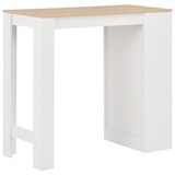thumbnail of Helloshop26 - Mesa alta de bar/bistrô com prateleira branca 110 cm 0902052