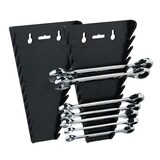 thumbnail of Relaxdays Maulschlüssel Halter 2er Set, magnetisch, 12 Steckplätze, Schraubenschlüssel Halterung 6-24 mm, ABS, schwarz