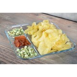 thumbnail of Plat 4 compartiments carré en verre