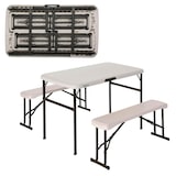 thumbnail of Conjunto plegable mesa y 2 bancos utrarresistente Lifetime 106x61x74 cm uv100