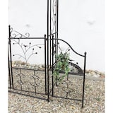 thumbnail of DanDiBo Rosenbogen mit Tür Metall 18602 Torbogen Gartentor Eisen Rankhilfe Rankgitter Rundbogen Tor