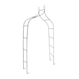 thumbnail of Relaxdays Rosenbogen Metall, wetterfest, romantischer Rankenbogen, Deko-Spitzen, HxBxT 255 x 140 x 38 cm, dunkelgrün