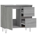thumbnail of vidaXL Badschrank Grau Sonoma 65x33x60 cm Holzwerkstoff