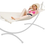 thumbnail of Bis 100kg: Outdoor Stabhängematte 1 Person - 190x80cm Hängematte Garten & Balkon