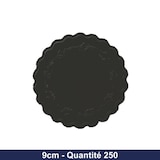 thumbnail of Untersetzer rund schwarz - 9cm - x250 - DUNI