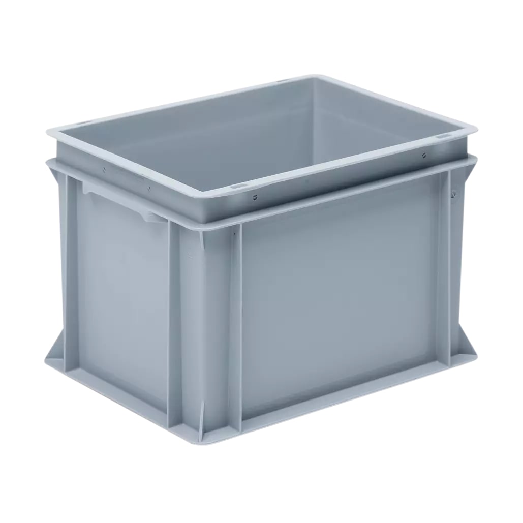 Bac gerbable standard norme Europe 400x300x235mm - Polypropylène gris - 20L - Palettisable