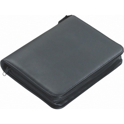 Alassio Ringbuchmappe A5 LUINO FINEtouch-Lederimitat Arbeitsmappe Businessmappe Konferenzmappe schwarz 30006