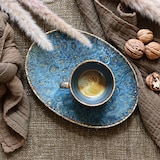 thumbnail of Ogo Living - Lot 6 tasses 16cl et soucoupes 14cm venus en porcelaine