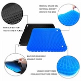 thumbnail of Coussin de siège en gel Bleu  HG03220-BLU usage non-intensif Herzberg