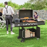 thumbnail of Outsunny Barbecue a Gas con Fornello, Tavolino e Armadietto Nero