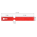 thumbnail of CombiCraft Tyvek Schlaufenetiketten - 220 x 25,4 mm - 1000 Stück - rot - 105 g/m² Tyvek - Geeignet für Matrixdrucker