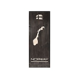 thumbnail of Wandbild NORWAY Holz mit Silhouette von Norwegen 30x80cm skandinavisch