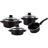 thumbnail of Magefesa Batería de Cocina 7 piezas, Inducción, Antiadherente, Libre PFOA, Acero Vitrificado, libre PFOA Negro 1103075