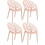 thumbnail of 4er Set stapelbare tuinstoelen Hope roze