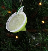 thumbnail of Christbaumschmuck Glas 10,5cm Margarita Cocktail Figur Weihnachtsbaum Anhänger Weihnachten Christbaumanhänger Weihnachtsbaumschmuck Cocktailglas Grün