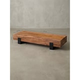 thumbnail of Holz-Sofatisch Sheesham, Puristisches, modernes Design, handgefertigt & robust, Schutzlackversiegelte Oberfläche. 115x44x22 cm | Kadima Design