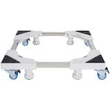 thumbnail of DELUKE® Waschmaschinen Untergestell BART - 4 Füße 4 Rollen, für 350kg UNIVERSAL Waschmaschinen Sockel Trockner Untergestell für Kühlschrank Weiß