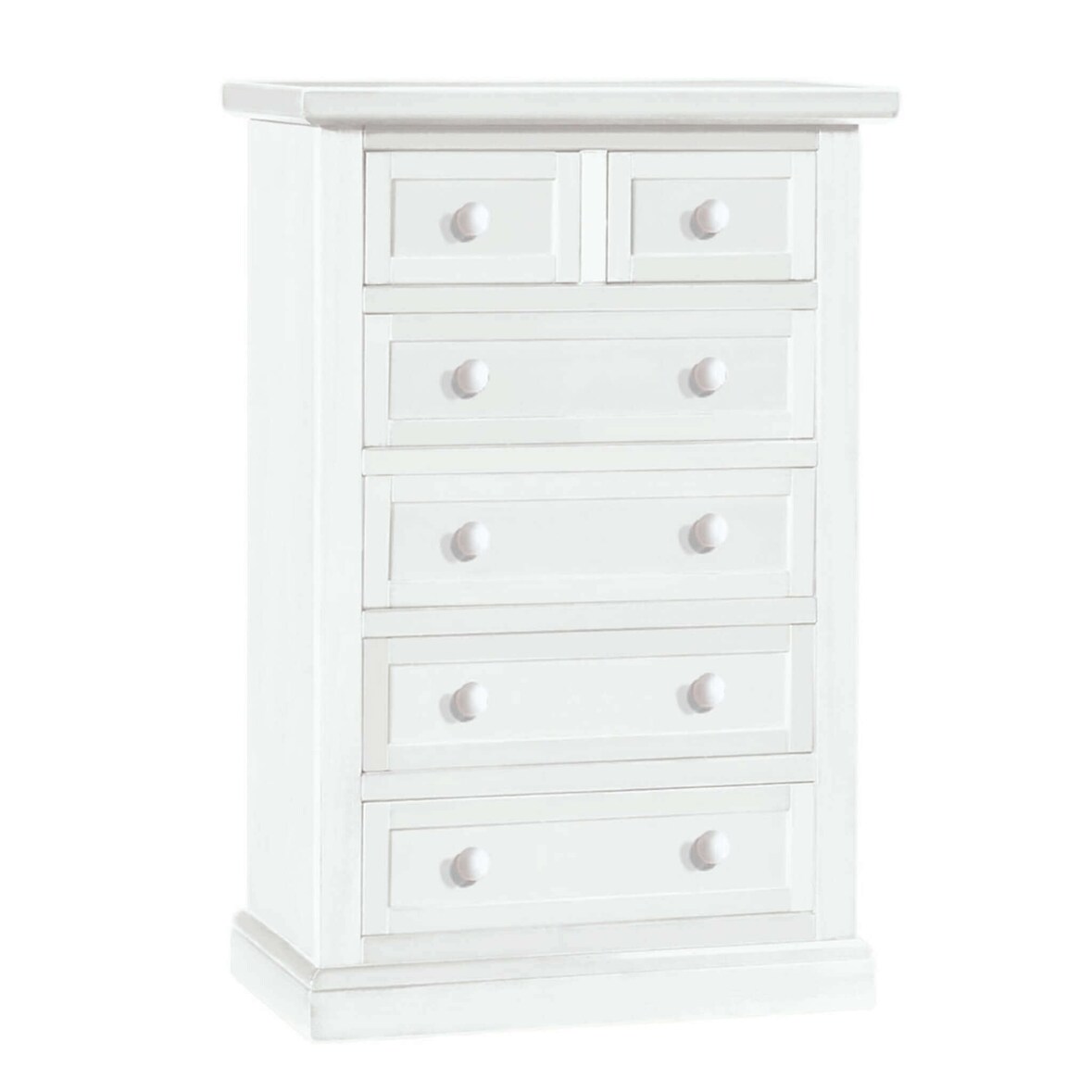 KAYLIN cassettiera in legno massello 63x37x98 colore Bianco
