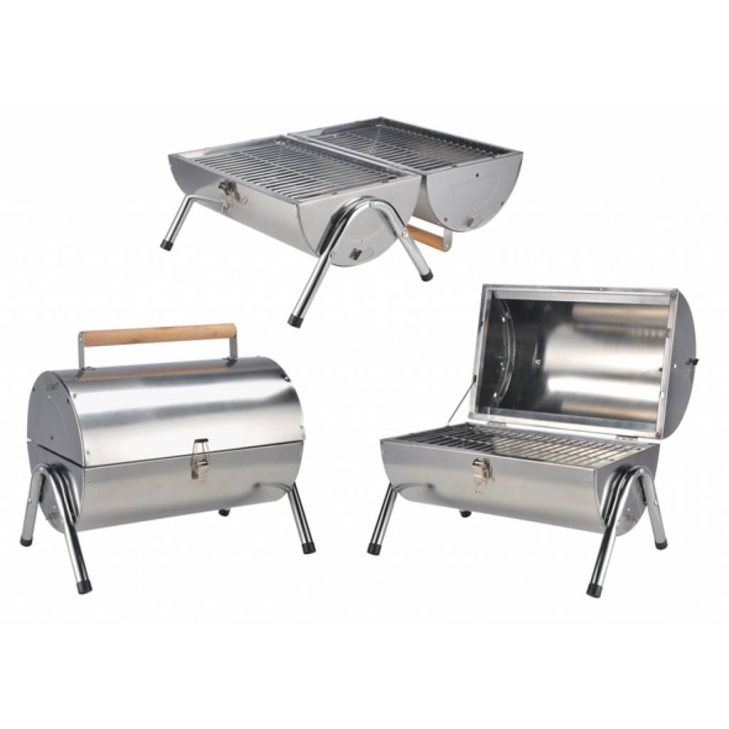 Edelstahl Picknick Grill Campinggrill zusammenklappbar 60008