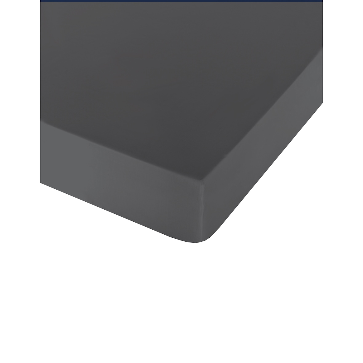 Glattes Spannbetttuch Bett 135 extra weiche Baumwolle hergestellt in Spanien Dark Grey Naturals