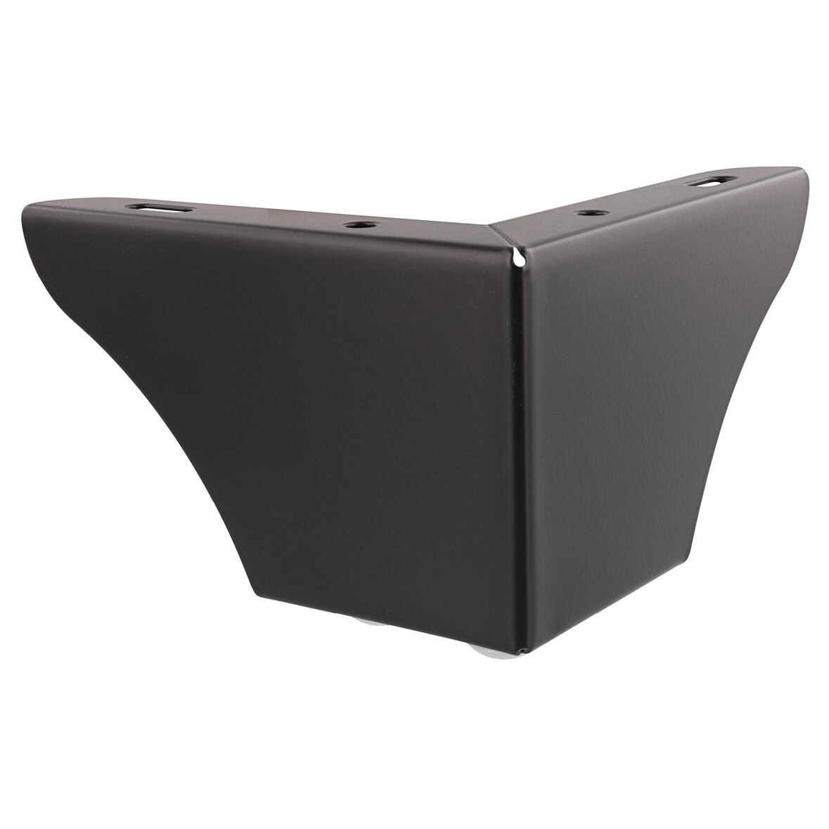 WAGNER Möbelfuß SOFA WING - 11 x 11 x 8 cm, Stahl beschichtet schwarz, 3 Noppen, Anschraubplatte, Palettenmöbel-12045201