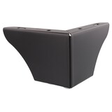 thumbnail of WAGNER Möbelfuß SOFA WING - 11 x 11 x 8 cm, Stahl beschichtet schwarz, 3 Noppen, Anschraubplatte, Palettenmöbel-12045201