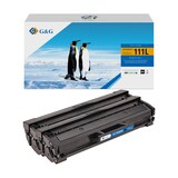 thumbnail of G&G Huismerk Toner Alternatief voor Samsung MLT-D111S MLT-D111L -2 pakken zwart Hoge capaciteit