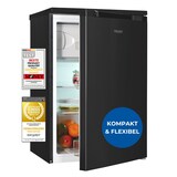 thumbnail of Exquisit Kühlschrank mit Gefrierfach, 4-Sterne-Gefrieren, 2 Glasablagen, 107l Nutzinhalt, Innenbeleuchtung, 37 Dezibel, KS515-4-051C inoxlook-az