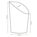 thumbnail of MONOUSO - Bicchiere di Cartone Kraft per Fritti e Wrap Ø8,1x11,5cm (55 Pezzi)
