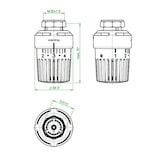 thumbnail of Oventrop Thermostat Uni LH M30x1,5mm, mit Nullstellung weiß