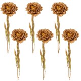 thumbnail of CREATIV green künstliche Pflanze Peonie, 64cm, cognac, 6er Set