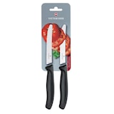 thumbnail of Tafel- und Tomatenmesserset mit Wellenschliff Victorinox 11cm schwarz (2er Set)