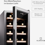 thumbnail of Klarstein Shiraz Premium Smart 18 Weinkühlschrank für 18 Flaschen Silber-Metallic
