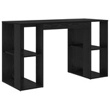 thumbnail of vidaXL Schreibtisch mit Regal Schwarz Eichen-Optik 130 x 50,5 x 75 cm