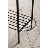 thumbnail of Pflanzgefäß Metall 51x65x22 cm Pflanzkübel Schwarz mit Gestell und Ablage, Design Pflanzenkübel Blumenkasten Indoor, Blumenkübel Blumentopf