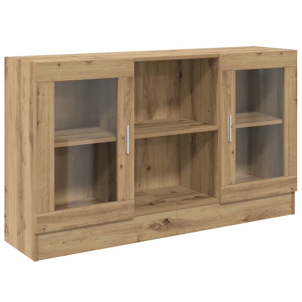 vidaXL Sideboard Artisan-Eiche 120x30,5x70 cm Holzwerkstoff