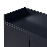 thumbnail of Merax Modernes Sideboard im minimalistischen Stil 4-türiger griffloser Buffetschrank für Esszimmer, Wohnzimmer, Küche Schwarz