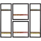 thumbnail of SIT Möbel Wandregal-Set | 4-teilig | Altholz | Serie RIVERBOAT | B 95 x T 25 x H 75 cm | bunt